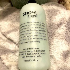 Philosophy SNOW ANGEL Shampoo Shower Gel Bubble Bath 946 ml 32 fl oz New Sealed